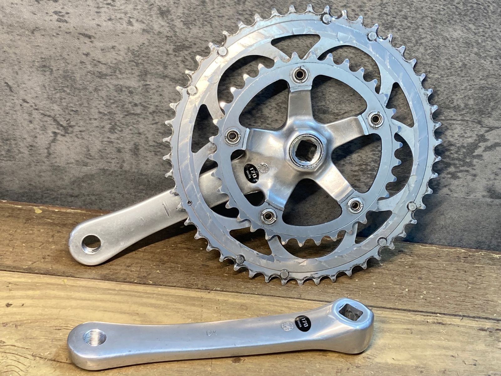 JG811 カンパニョーロ CAMPAGNOLO ヴェローチェ VELOCE CT クランクセット 170mm 50 34T シルバー