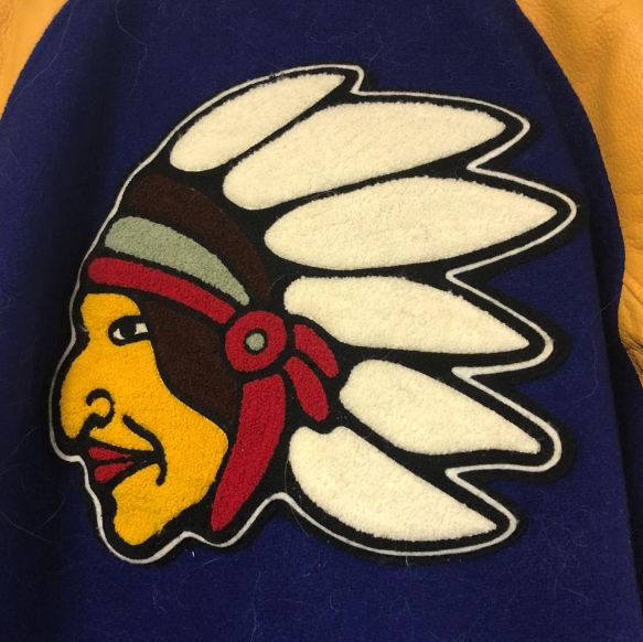 美品 Back Street Crawler スタジャン 本革 インディアン Back Street Crawlerスタジャン インディアン 革袖 Lサイズ バック