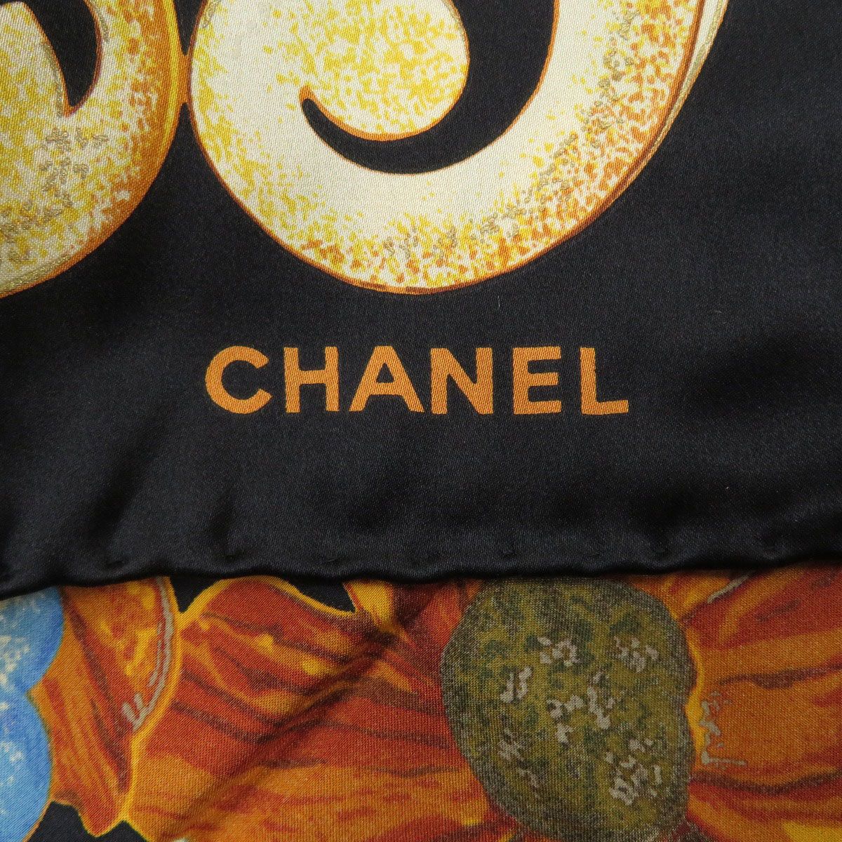 CHANEL シャネル フラワーモチーフ スカーフ シルク レディース - メルカリ