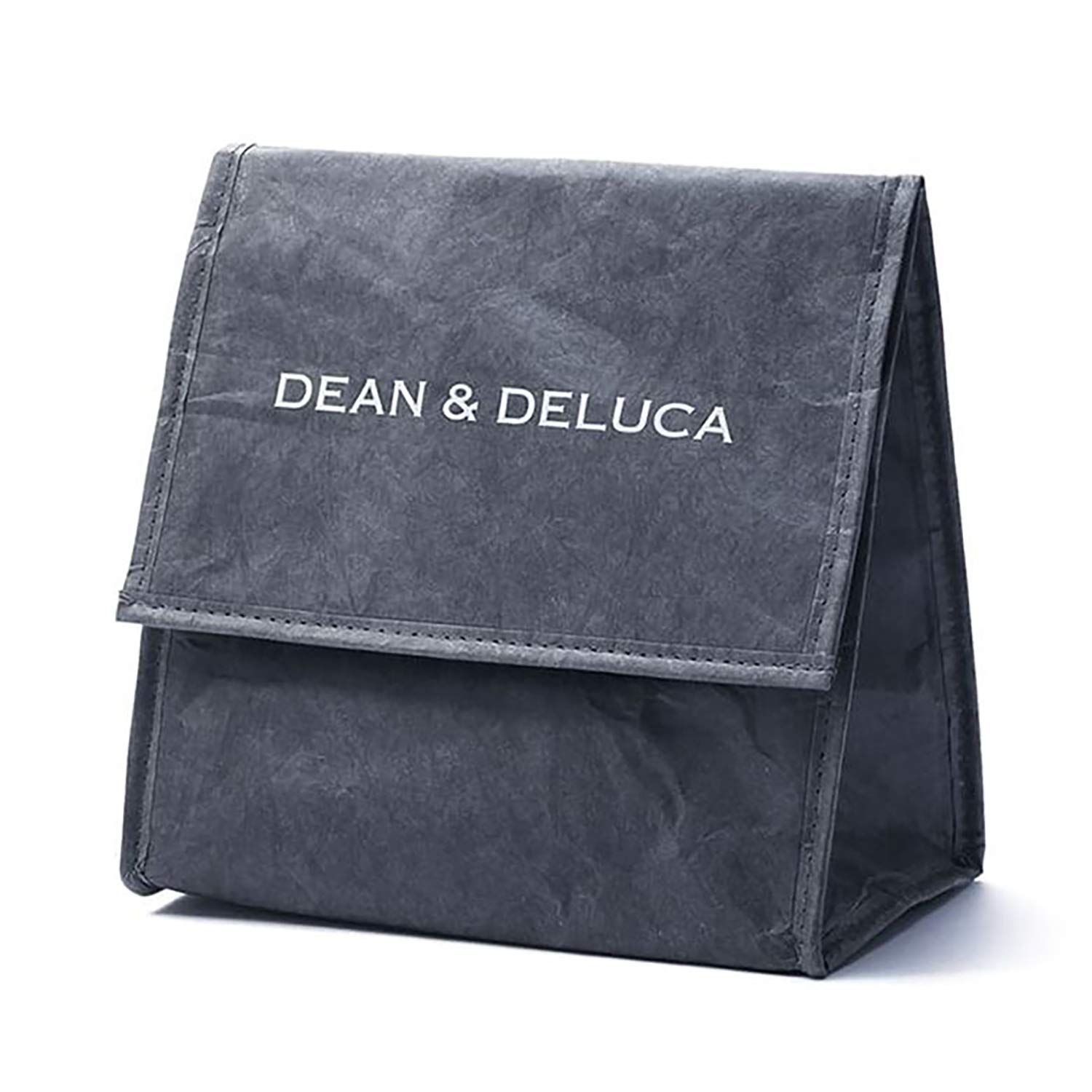 【新着商品】コンパクト 折りたたみ チルドバッグ 保冷バッグ 20×20×13cm チャコールグレー ランチバッグ ディーンアンドデルーカ
