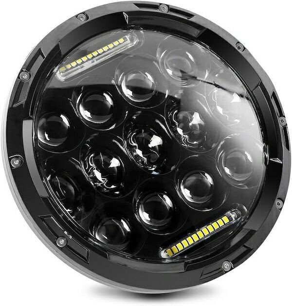 ハーレー ７インチＬＥＤヘッドライト ブラック ツーリングモデル ソフテイル ストリートグライド FLF FLT トライク Harley Davidson