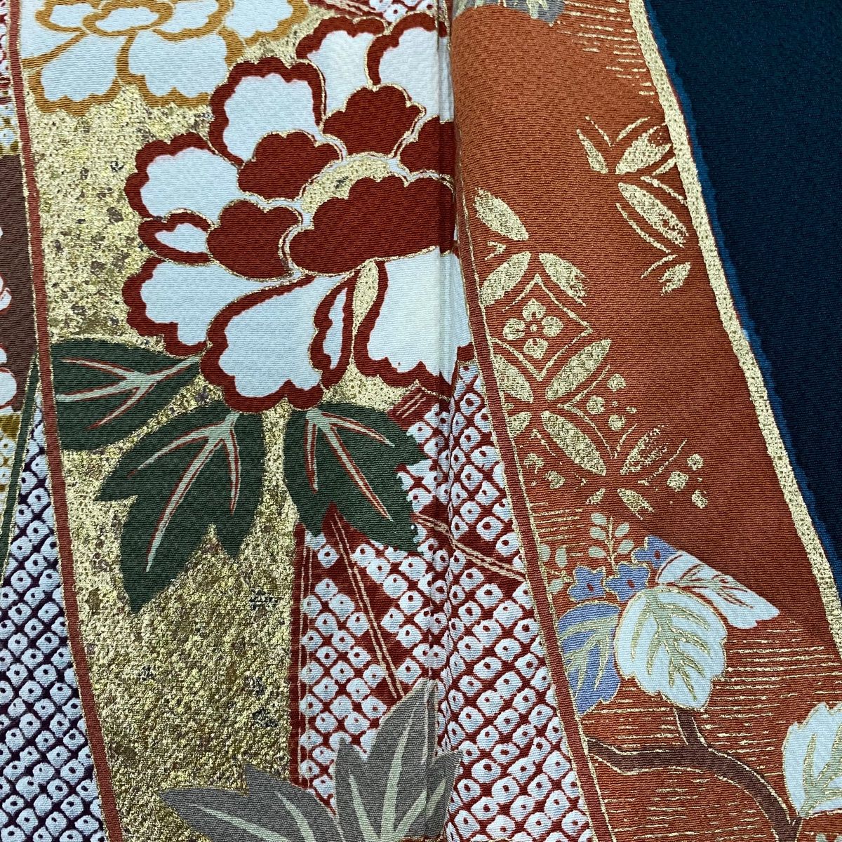 深緑 正絹