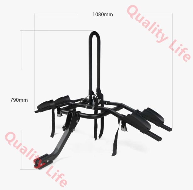 2バイク 牽引バー自転車ラック 折りたたみ式 自転車運搬車 車用自転車ラック ヒッチキャリアカーゴ ユニバーサルフィッティング ヒッチマウントラゲッジキャリア 車の後ろ 車 トラック SUV ミニバン用 FFCRYSTALESIA_COM
