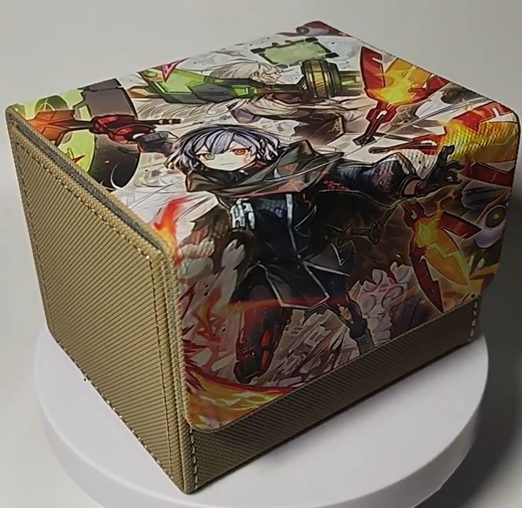 デッキケース 閃刀姫 増援 絵違い 遊戯王 レザー カードケース