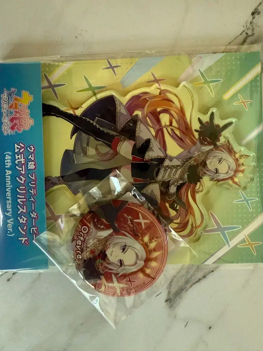 ウマ娘 プリティーダービー 4 周年 オルフェーブル 缶バッジ