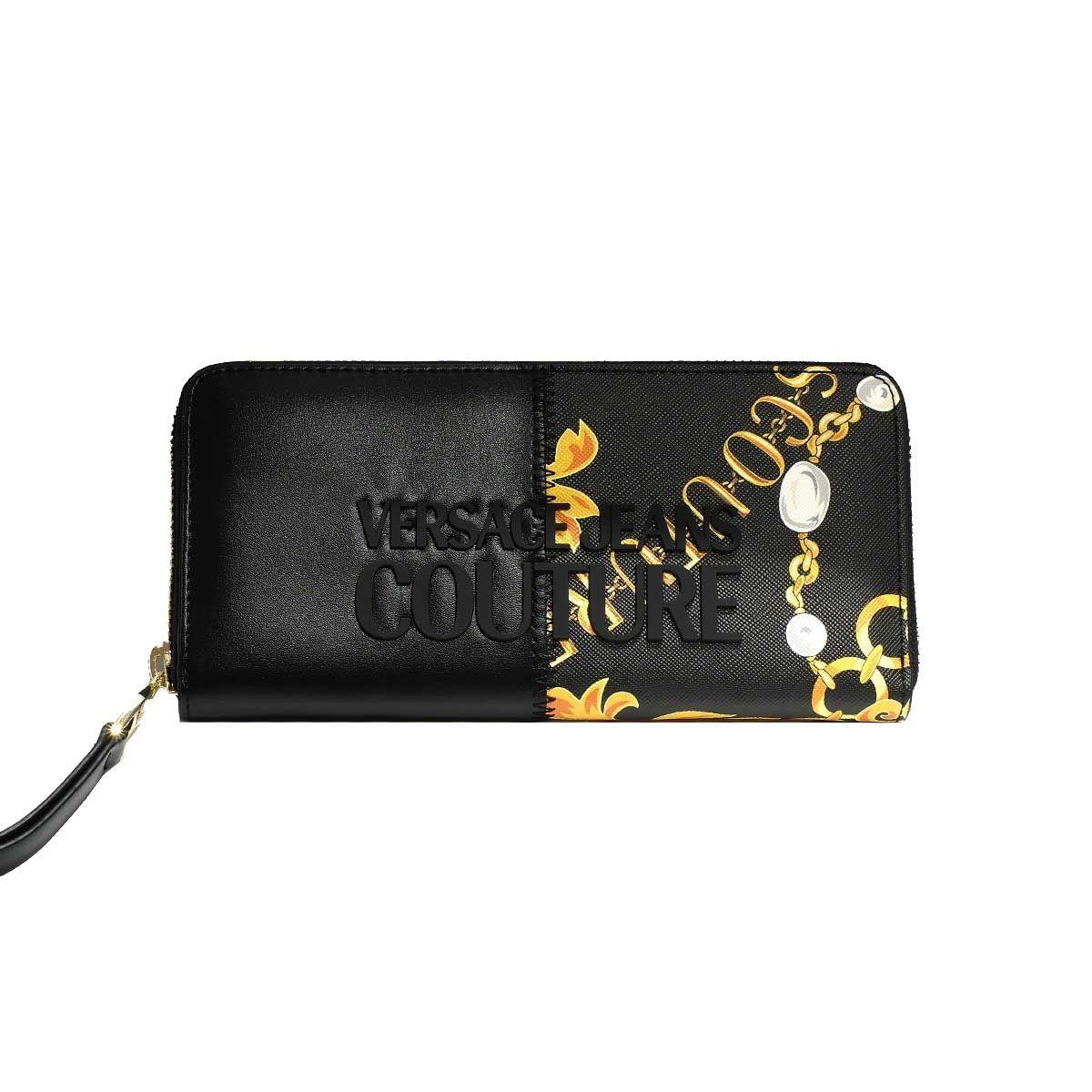 VERSACE JEANS COUTURE ヴェルサーチェ 長財布ラウンド 75VA5PP1 