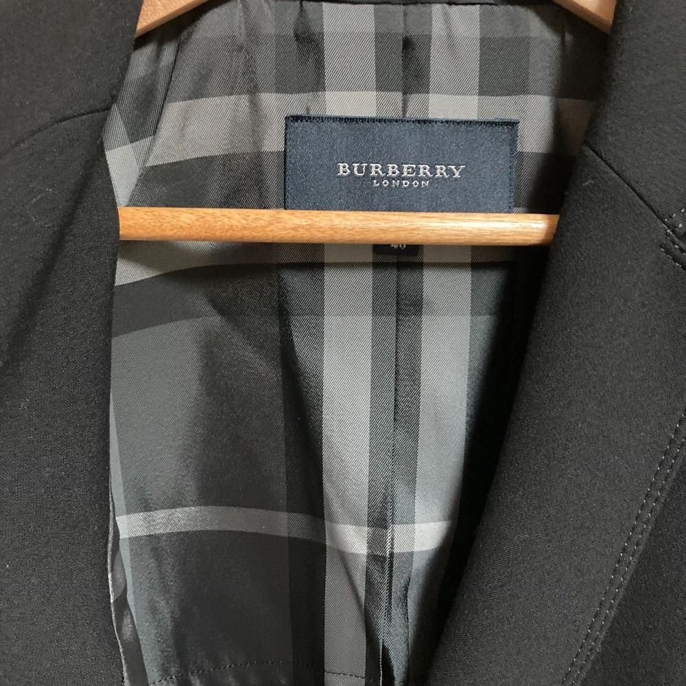 美品 BURBERRY LONDON バーバリー 1B テーラードジャケット
