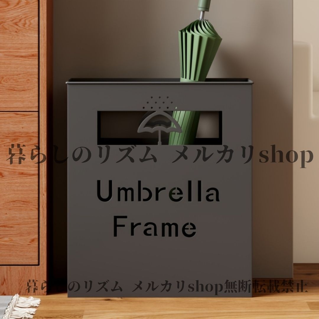 傘立て モダン メタル製傘立て ゴールドフィニッシュ 自立型傘ホルダー 家 ホテルのエントランス用 カフェ レストラン 施設 傘フレームイラスト付きスリークデザイン 玄関オーガナイザー コンテンポラリーデコレーション 上品な職人技 ゴールド ブラック