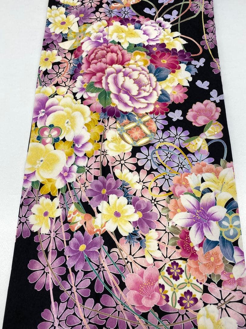 振袖 豪華 金駒 金彩 紋意匠 身丈172cm NICORILABO_COM