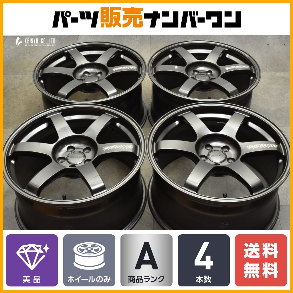 美品】RAYS ボルクレーシング TE37 SAGA 18in 8.5J +45 PCD100 4