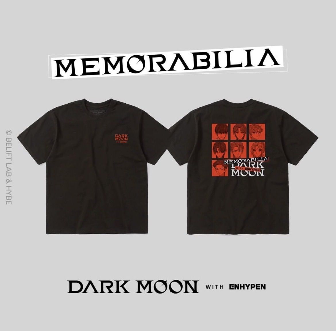 在庫ラスト】ENHYPEN DARKMOON グループトゥーン半そでTシャツ