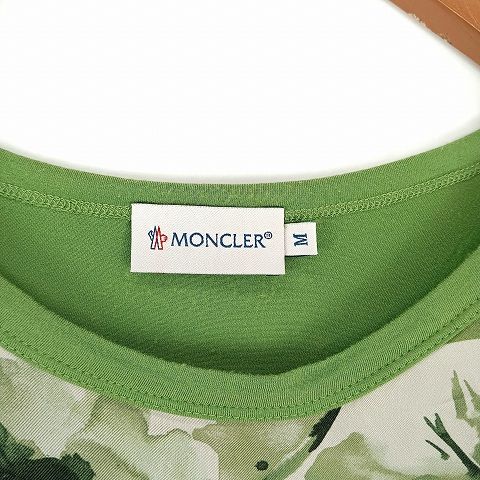 MONCLER ロゴ カットソー 上品グリーン 【公式通販】