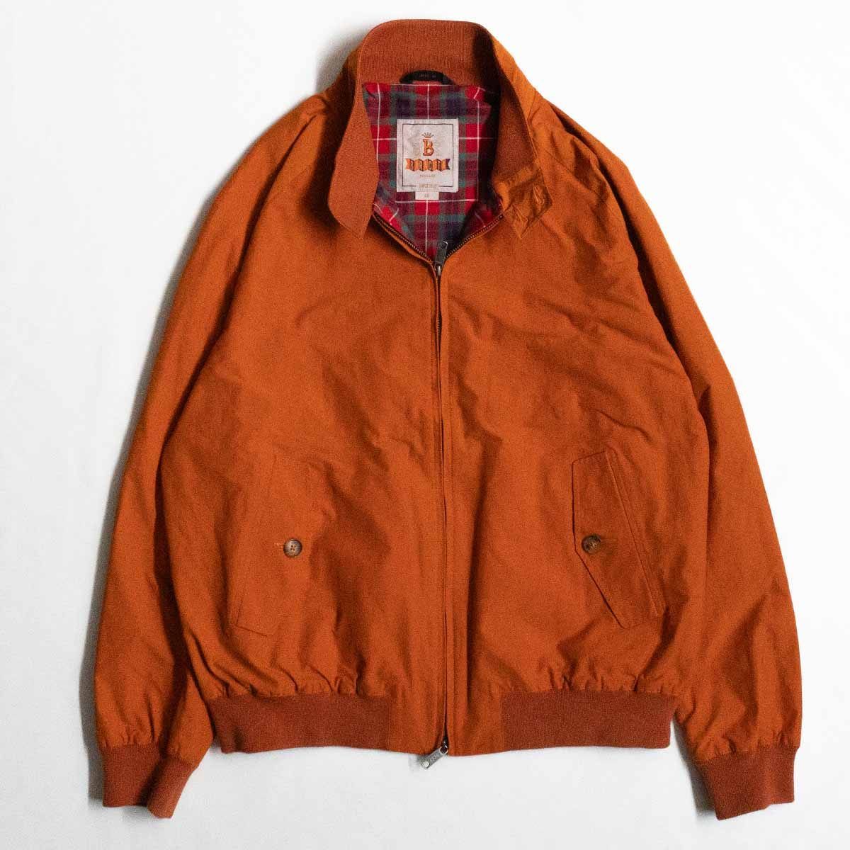 【美品/ビッグサイズ】 BARACUTA 【G9 スウィングトップ ハリントンジャケット】 48 バラクータ オレンジ イングランド製 25010360