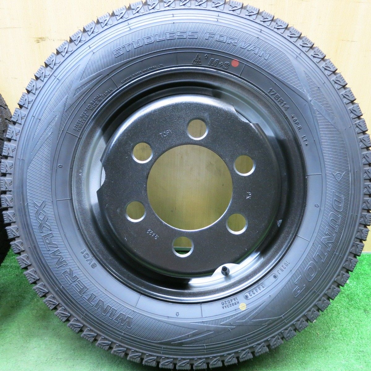 22年 6本 いすゞ エルフ 等 175R14 8PR 205 80R15 109 107L スタッドレス ダンロップ ウインターマックス SV01 SP LT01M TOPY スチール PCD184.15 170 6H 5090604HAス