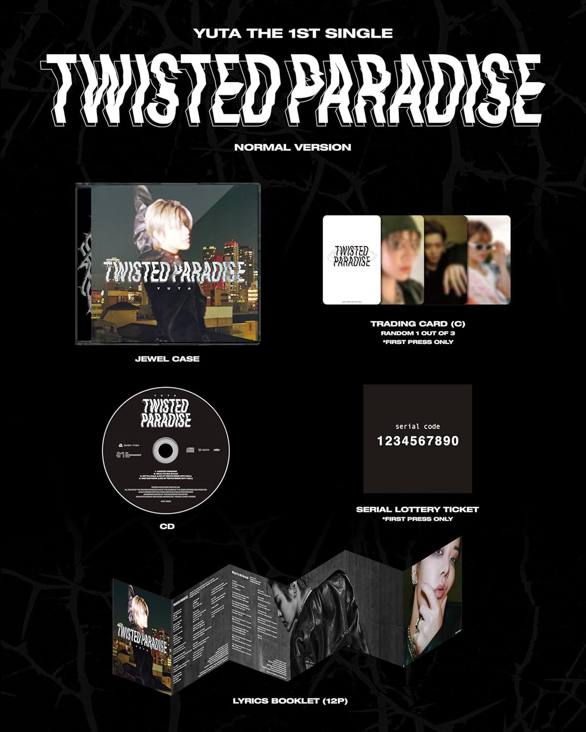 YUTA twisted paradise 新品未開封シリアル付き YUTA twisted paradise 新品未開封シリアル付き