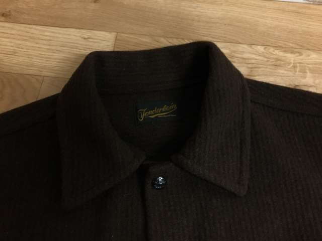 中古】 日本製 TENDERLOIN テンダーロイン ウールジャケット スナップボタン ブルゾン 地紋