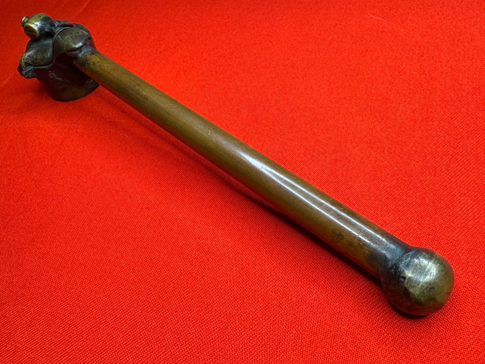 矢立 銅地 無銘 骨董 古美術 古道具 江戸時代 時代物 打出の小槌 小判 大判