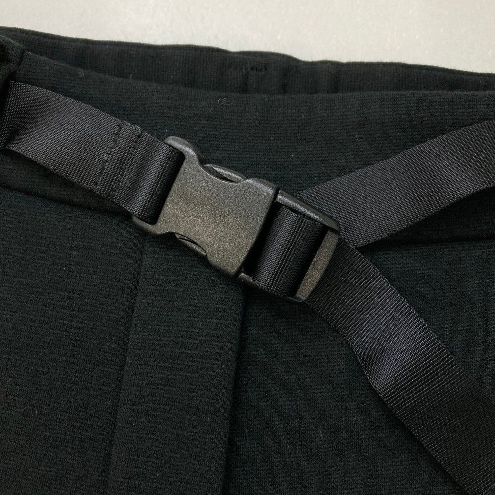 アルチビオ レディース archivio ブラック ロゴ入り 裏起毛パンツ