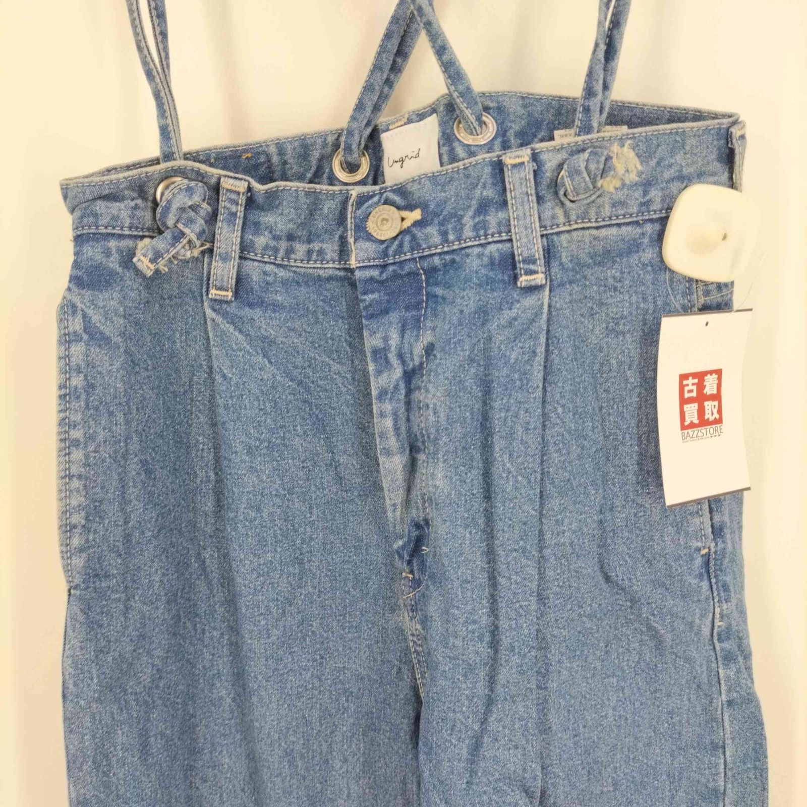 アングリッド Ungrid ショルダーストラップカットオフデニム 