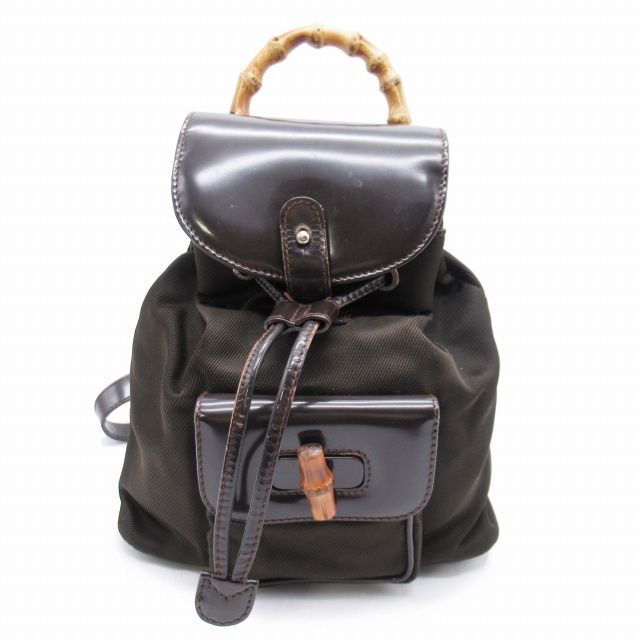 オールド グッチ OLD GUCCI ミニリュック バンブーハンドル