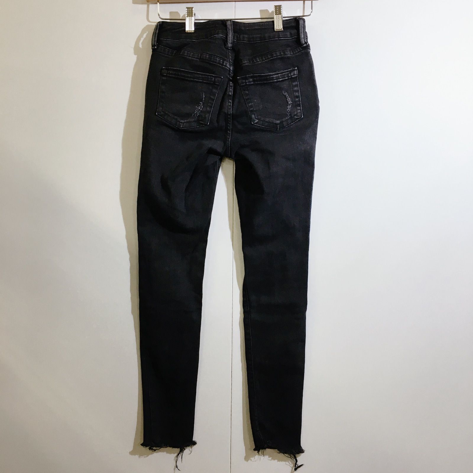 美品】AZUL BY MOUSSY アズールバイマウジー CRASH DENIM SKINNY ２