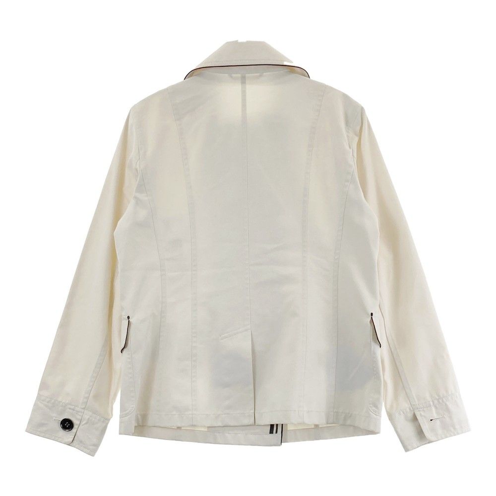 BURBERRY バーバリー シルク混ジャケット ピーコート ベージュ系