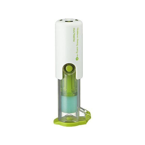 （まとめ） コクヨビニールパッチホルダー（ワンパッチスタンプ） グリーン タ-PSM10G 1個 