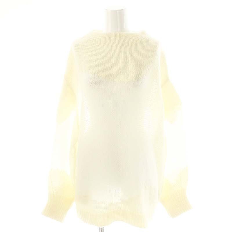 最終値下Ameri❤︎UND MOHAIR WAVE LINE KNIT TOP