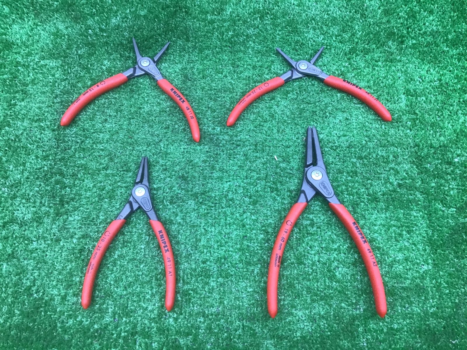 送料無料 品 KNIPEXクニペックス 軸用 穴用スナップリングプライヤー4本セット♪アクトツール富山店♪BR