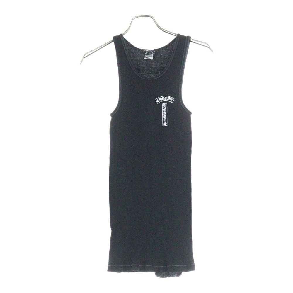 CHROME HEARTS クロムハーツ OLD Taipei FUCK YOU T-BAR TANK TOP オールドモデル 台湾 ファックユー Tバー バックホースシュープリント タンクトップ ノースリーブ ブラック