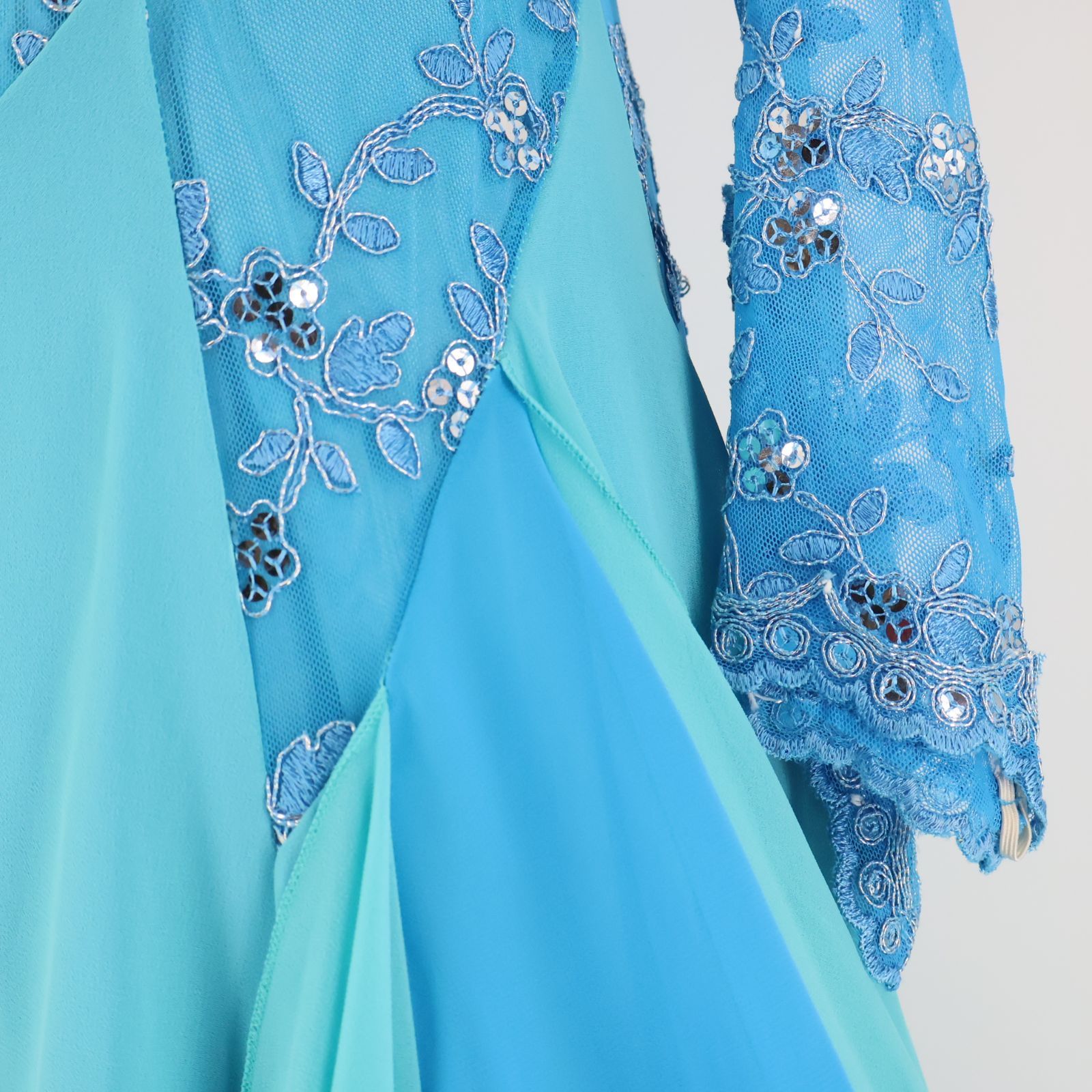 美品 社交ダンス衣装】ブルー prima boutique プリマブティック