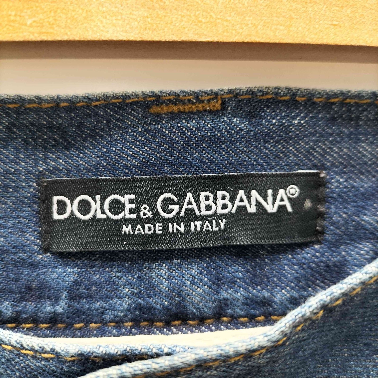 DOLCE&GABBANA デニム　イタリア製　90s　刺繍　w32 DOLCE&GABBANA デニム 90s イタリア製 刺繍 w32 - メルカリ