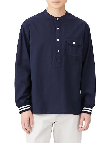 Size 48_Color ネイビー ランバンオンブルー カジュアル ノー シャツ メンズ ネイビー