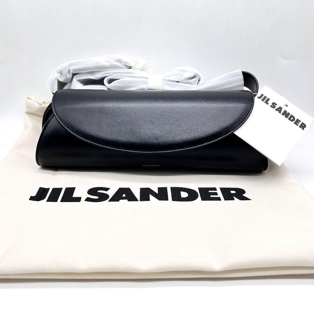 新品 JIL SANDER カンノーロショルダーバック 黒ブラック