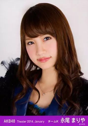 中古】生写真(AKB48・SKE48) 永尾まりや/バストアップ・右に首