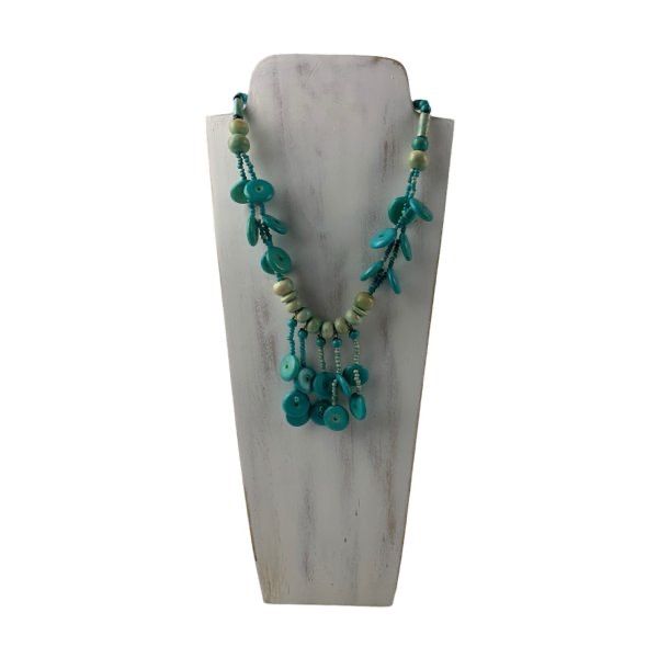 木製ネックレス台L 手彫