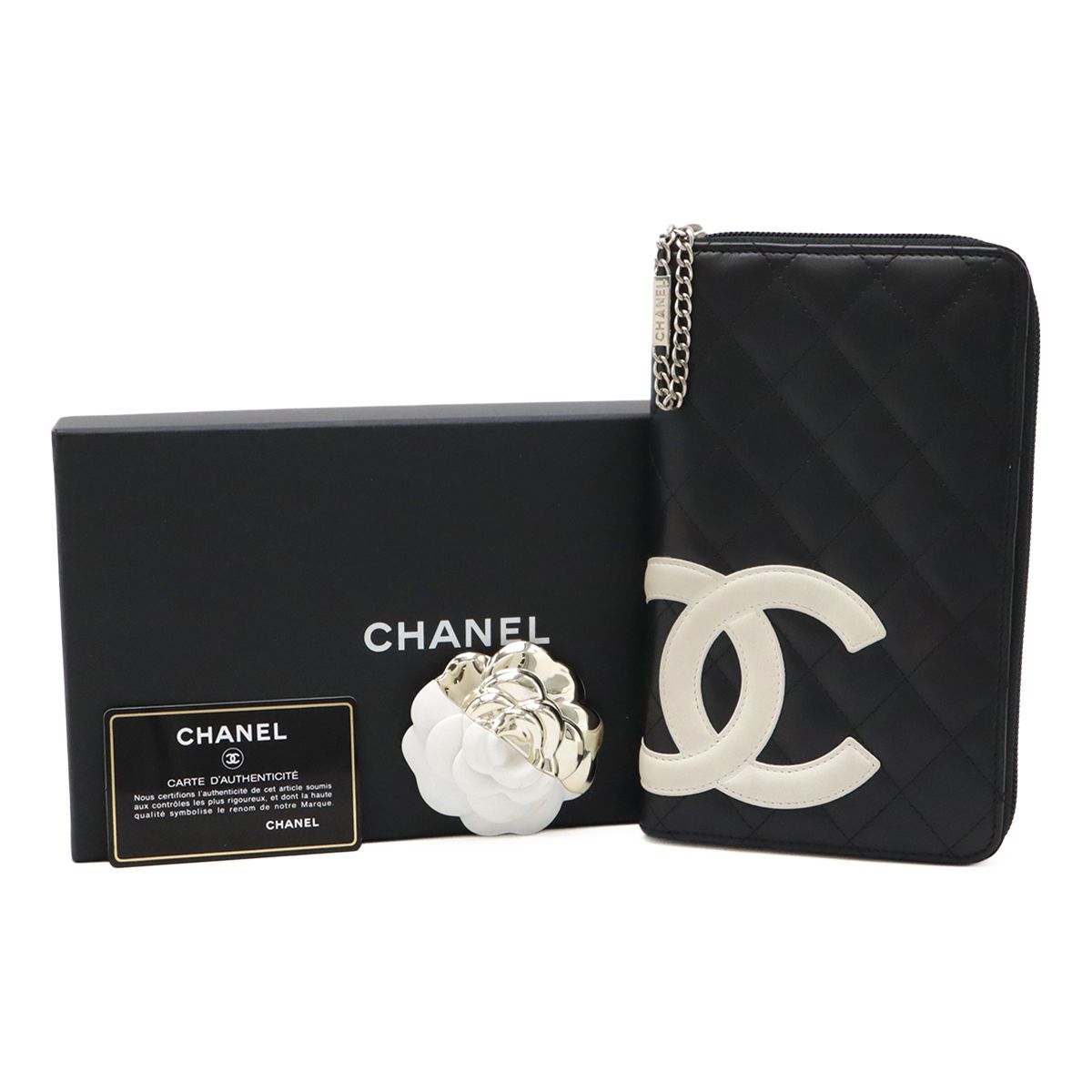 CHANEL シャネル カンボンライン ココマーク ラウンドファスナー