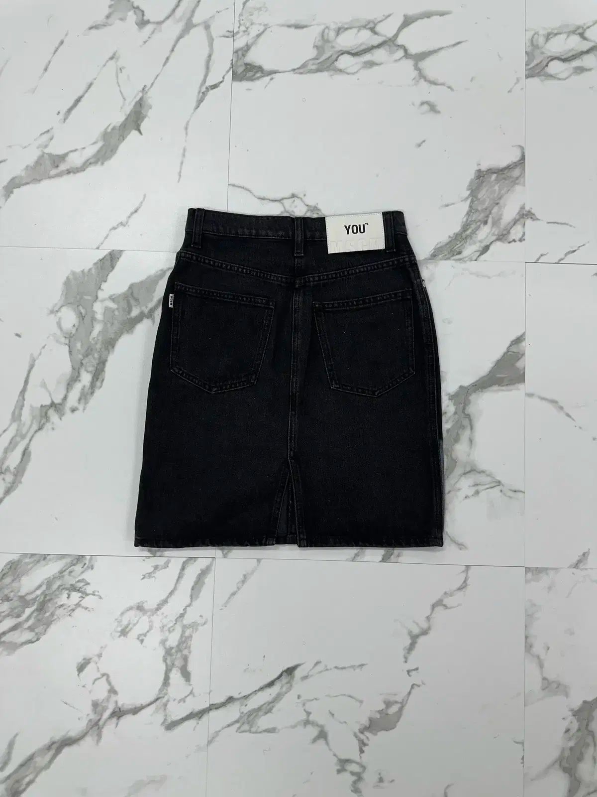 MSGM キャットプリンティング デニム スカート