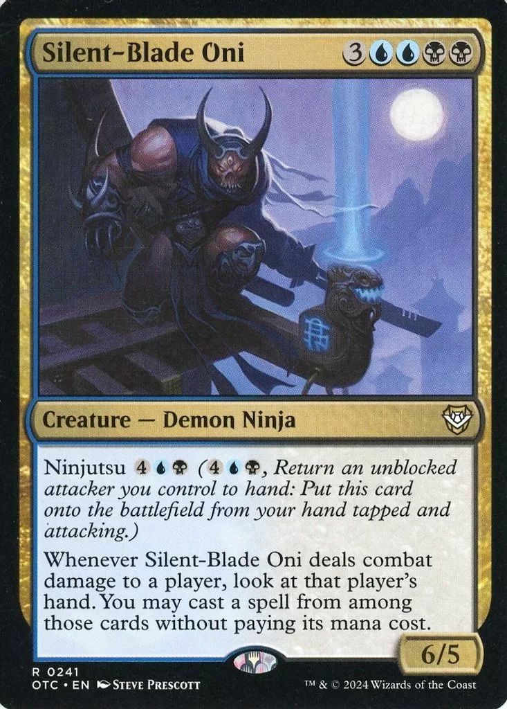 中古】マジックザギャザリング 0241[R]：【OTC】Silent-Blade Oni/静刃