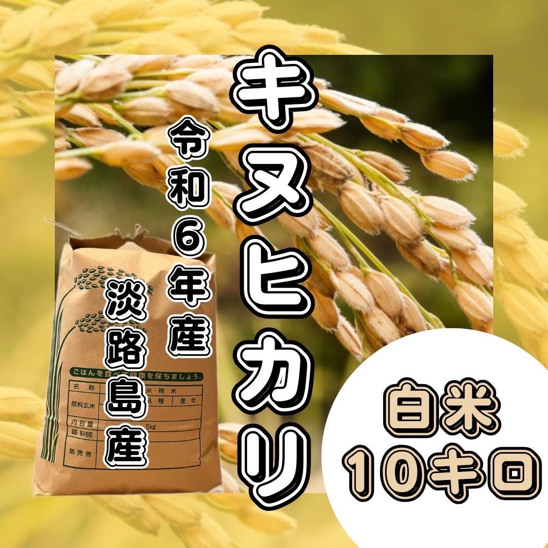 淡路島産新米キヌヒカリ20キロ 令和5年産 キヌヒカリ 新米 玄米 20キロ 淡路島産 20kg