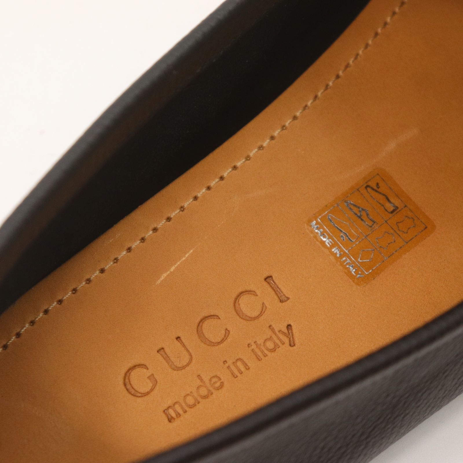 IT8F55CHUWAI 美品 GUCCI グッチ ホースビット ローファー 
