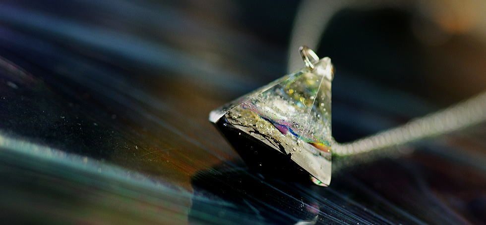 狼の懐中時計と宇宙天球儀付きの蓄光満月☆ブラックテイスト☆魔法使い