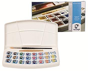文房具・事務用品 【】ターレンス 固形水彩絵具 ヴァンゴッホ 24色 