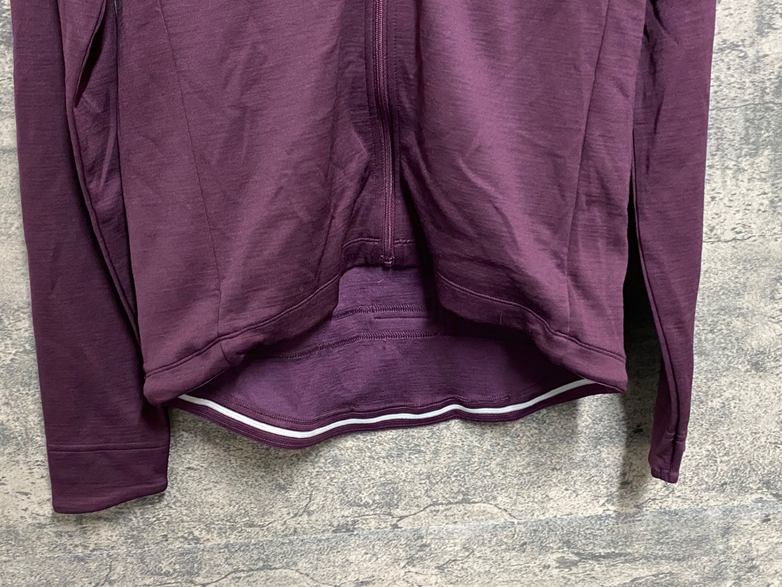 公式 JE041 ラファ Rapha LONG SLEEVE JERSEY 長袖 サイクルジャージ 紫 M