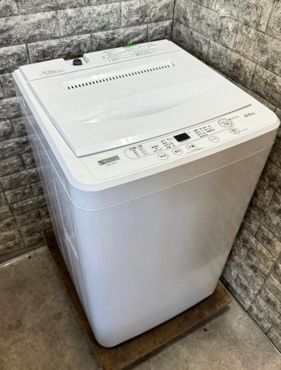 大阪送料無料☆3か月保証☆洗濯機☆ヤマダ☆2022年☆6㎏☆YWM-T60H1☆S  