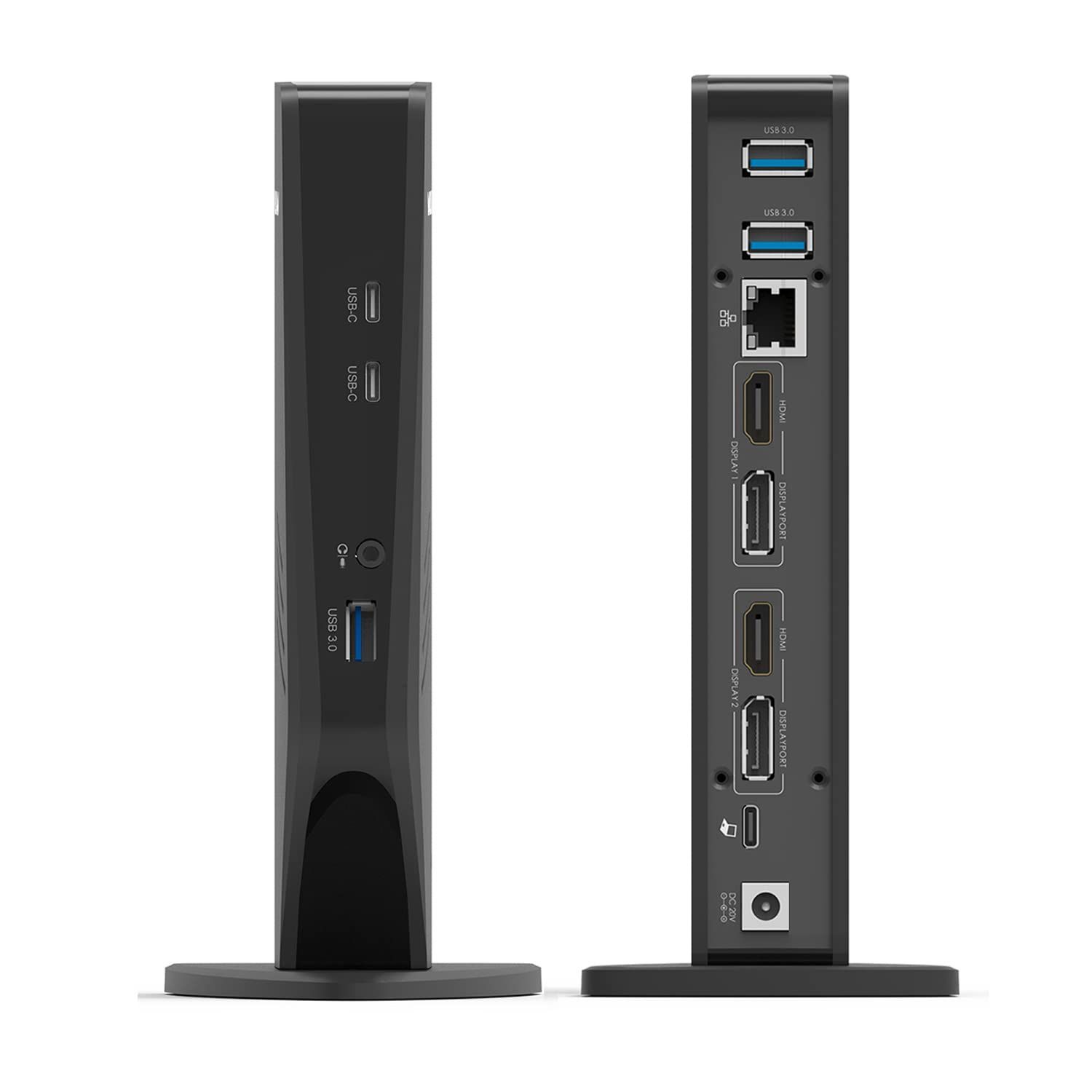 在庫処分 Dock|usb-c ハブ|type-c ドック|4Kディスプレイ出力|2xHDMIポート|2xDPポート|デュアル4K|シングル5K ドッキングステーション|WAVLINK|Type-c 出力 |拡張モード|ミラーモードに対応|3xUSB-A3