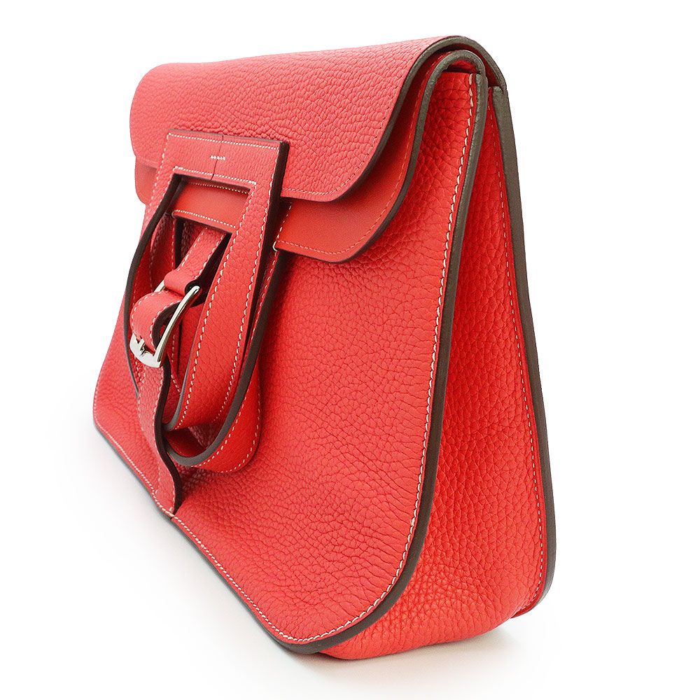 （未使用　展示品）エルメス HERMES アルザン 31 2way ショルダー ハンドバッグ 斜め掛け トリヨンクレマンス レザー ローズジャイプール カプシーヌ ピンク レッド シルバー金具 C刻印 エルメス アルザン 31 2way ショルダー ハンドバッグ 斜め掛け