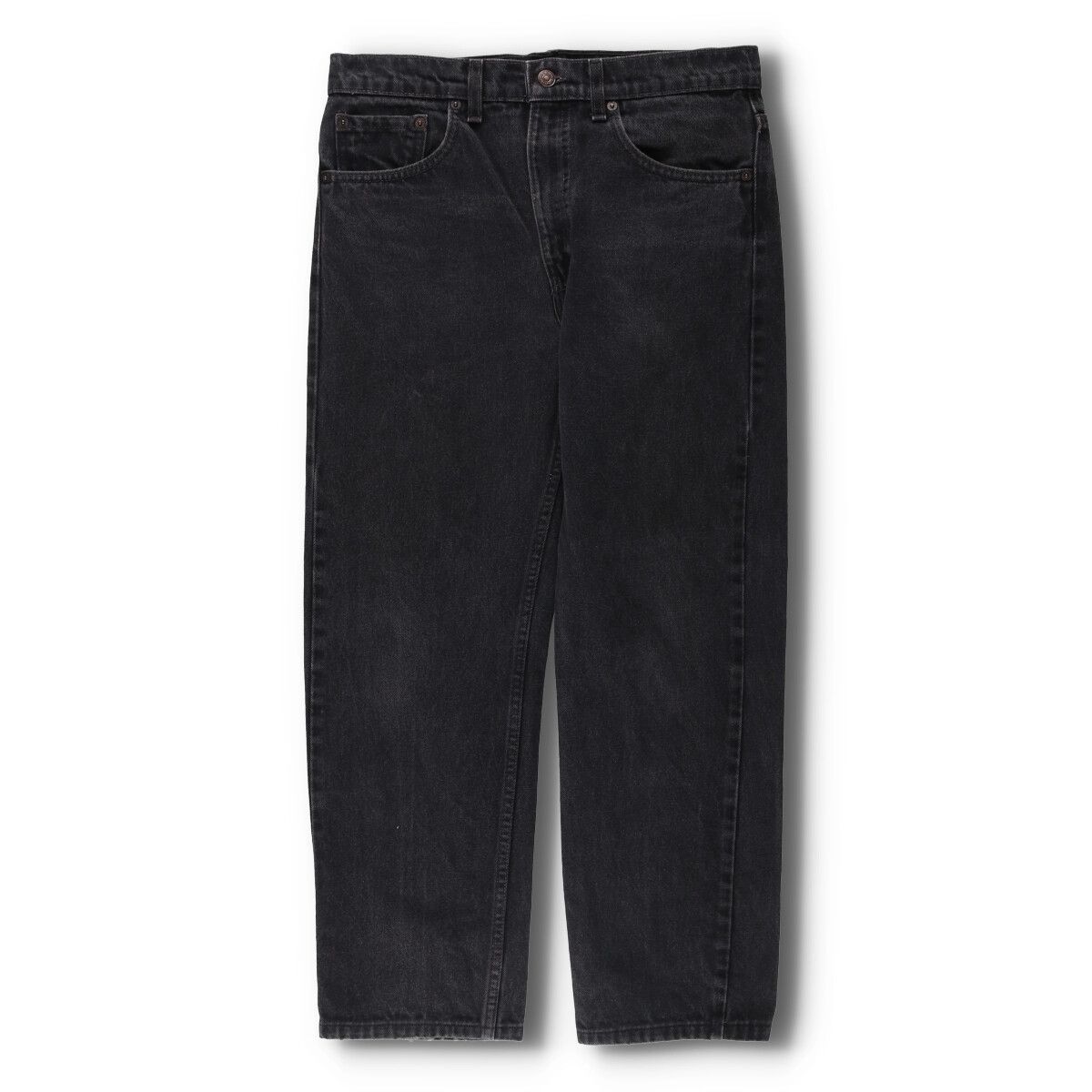 古着 90年代 リーバイス Levi s 505 REGULAR FIT STRAIGHT LEG ブラックデニム テーパードデニムパンツ メンズw32相当|evb029242