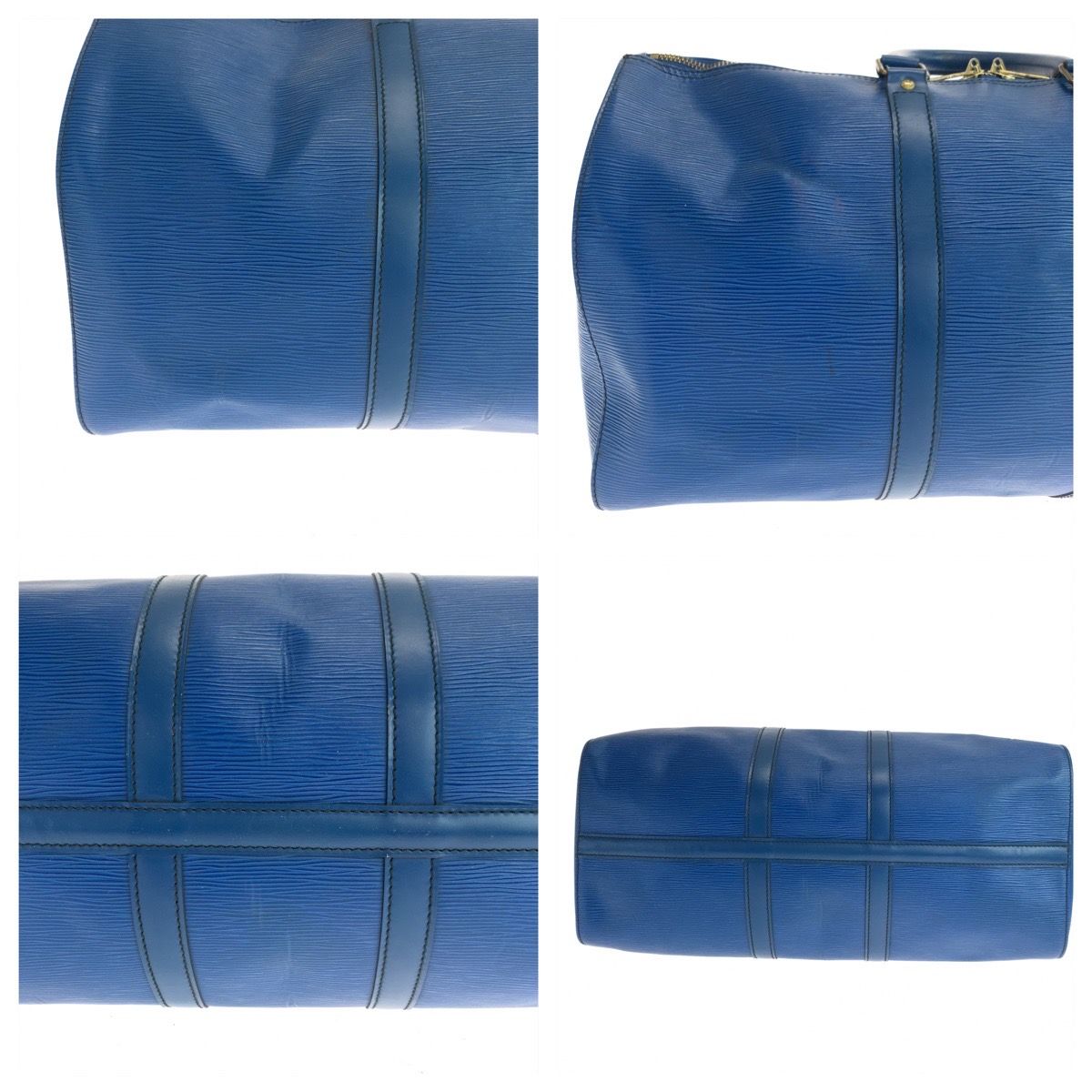 LOUIS VUITTON ルイヴィトン エピ キーポル45 トレドブルー 青 