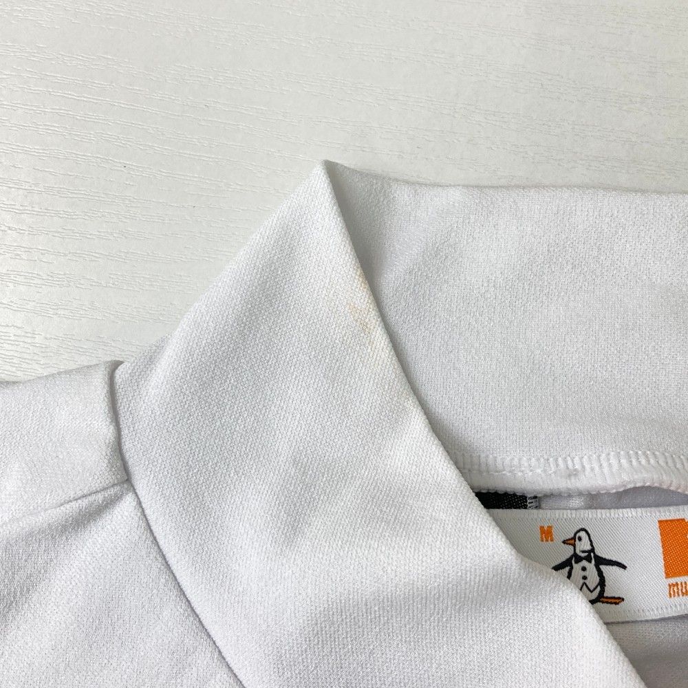 サイズ：M MUNSING WEAR マンシングウェア モックネック 半袖T